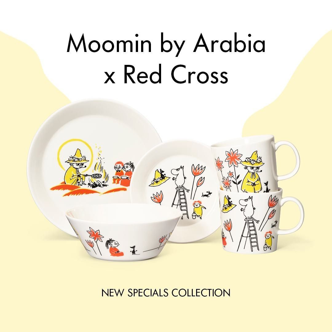 ARABIA アラビア ムーミン×赤十字限定 ABCマグカップ